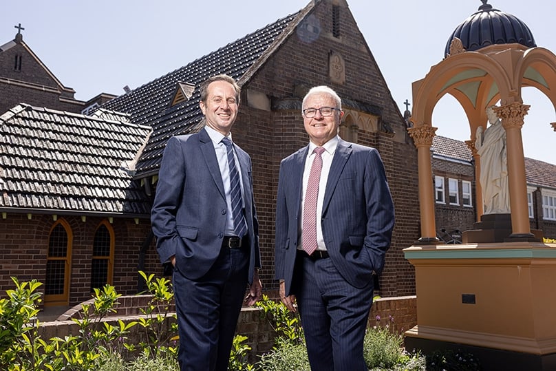 New Director of Finance Peter Foley, left, with Executive Director Michael Digges. Photo: Alphonsus Fok