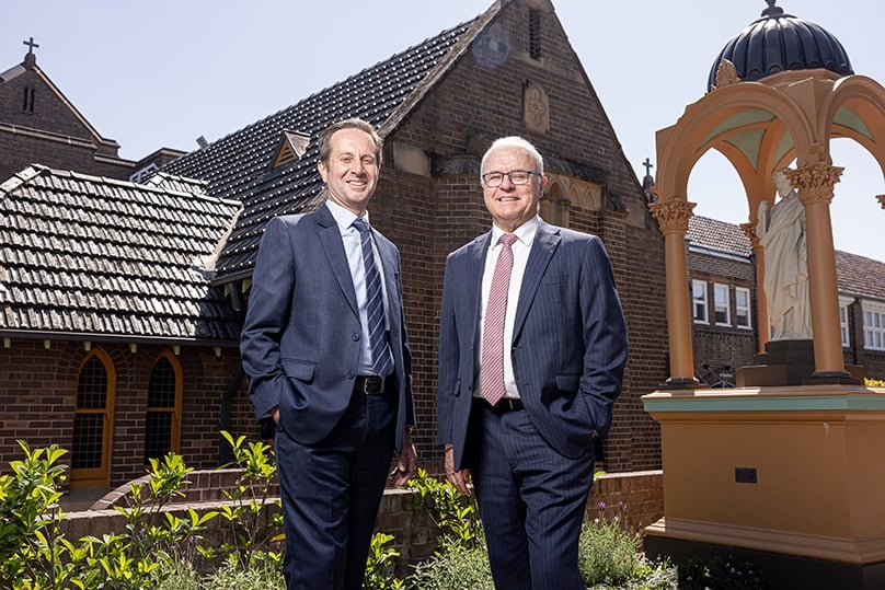 New Director of Finance Peter Foley, left, with Executive Director Michael Digges. Photo: Alphonsus Fok