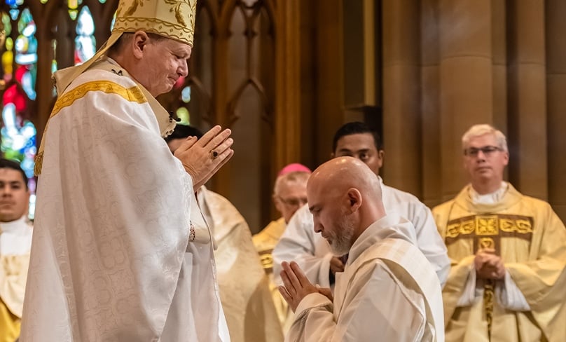 Frs Željko Evetović and Ronny D’Cruz were ordained on 5 November at St Mary’s Cathedral. Photos by Giovanni Portelli Photography © 2023
