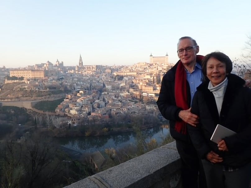 Helen and Bob in Toledo, Spain in 2018. Photo: Supplied