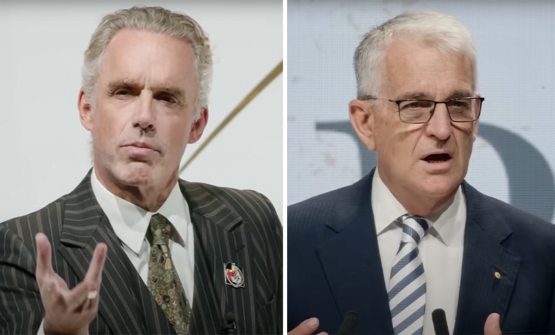 Jordan Peterson and John Anderson deliver lectures at the ARC Conference 2023. Screenshots: Youtube/Alliance for Responsible Citizenship