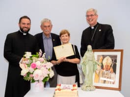 Couples were recognised for significant marriage milestones on Life, Marriage and Family Sunday. Photo: Giovanni Portelli