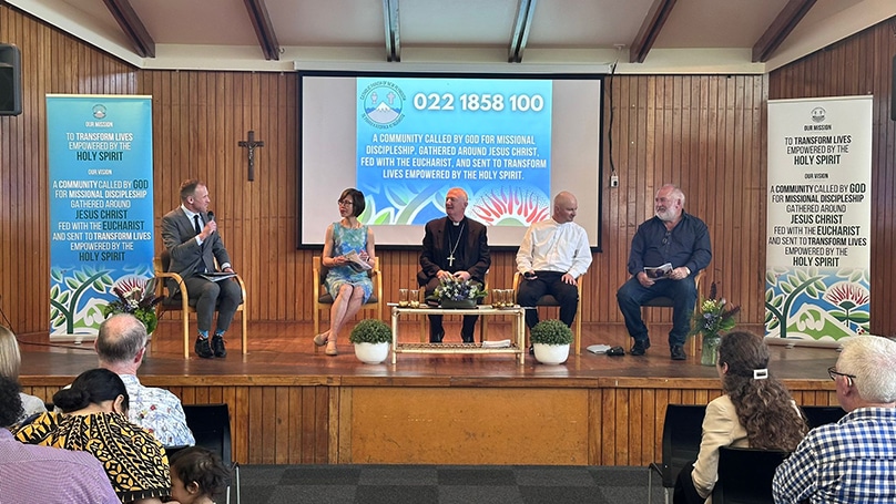 The launch of the new vision for the parish of New Plymouth included a panel discussion. Photo: Supplied
