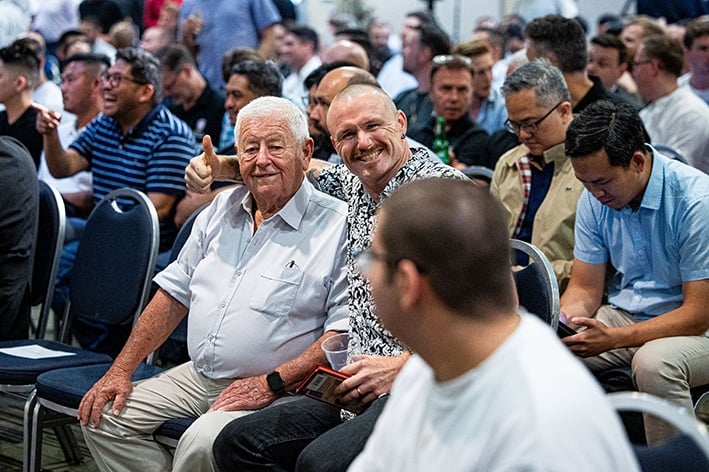 Organised by the Sydney Centre for Evangelisation, thousands gathered from all over the world to hear from two of our most prominent Catholic voices. Photo: Alphonsus Fok