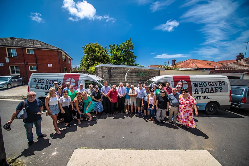 The Gift of Bread charity closed out 2023 with the blessing of two new vans. Photo: Giovanni Portelli