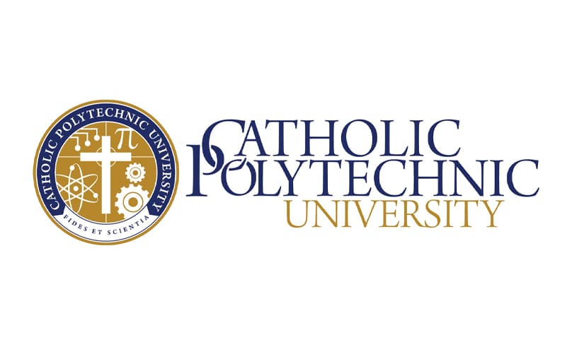 This is the logo for Catholic Polytechnic University in Los Angeles which welcomes its inaugural class of students in 2024. Photo: OSV News screenshot/Catholic Polytechnic University