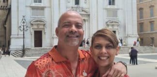 Sydney couple Marian and Andrew Julien represented the Pacific Secretariate of Worldwide Marriage Encounter in Rome. Photo: Supplied
