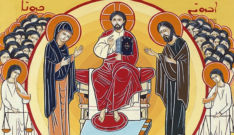 Maronite icon written by Fr Abdo Badwi, Sunday of the Priests.