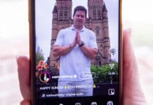 Hollywood A-lister Mark Wahlberg sent a message of faith to the world from St Mary’s Cathedral forecourt. Photo: The Catholic Weekly
