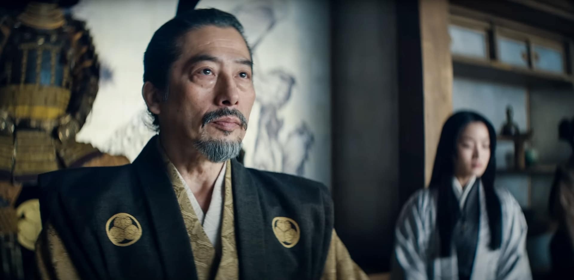 Hiroyuki Sanada effortlessly portays Lord Yoshii Toranaga as the thoughtful leader. Screenshot: Youtube/FX Networks