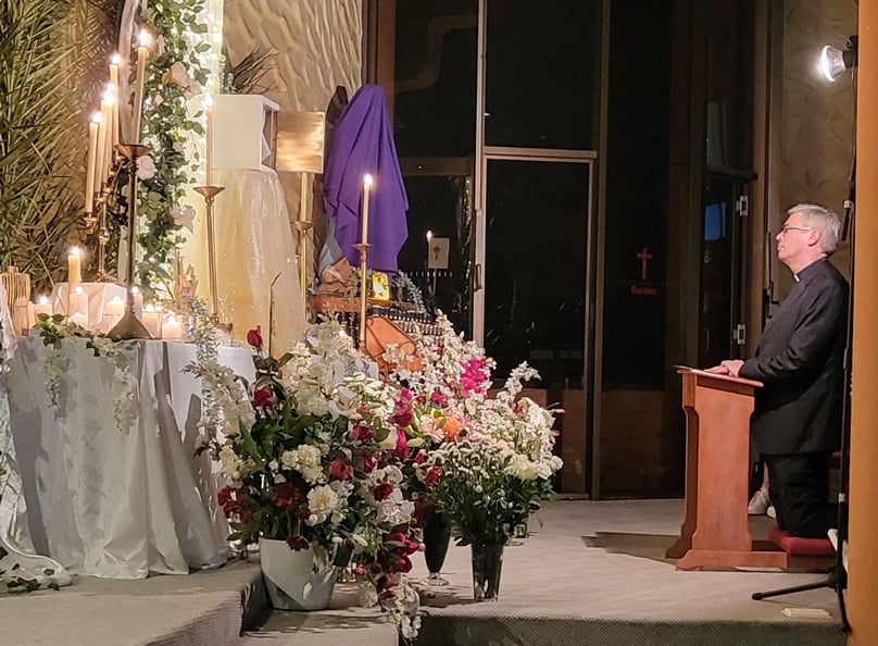 Bishop Richard Umbers said that in areas of Sydney where the custom was new, local parishes rose admirably to the occasion, and in the central west and west, the turnout was very enthusiastic. Photo; Supplied