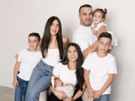 Leila Abdallah with her family. Photo: Supplied